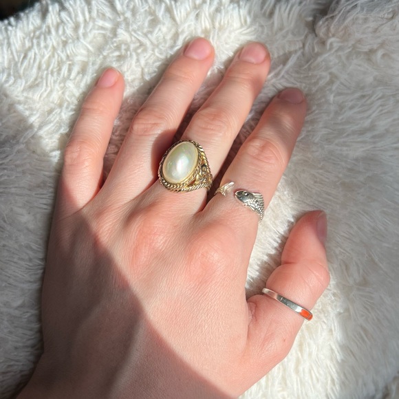 Vintage Mabe Pearl Ring - Picture 2 of 13